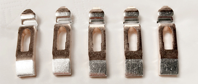 Villamosvezérlőkhöz használt ezüst érintkezők